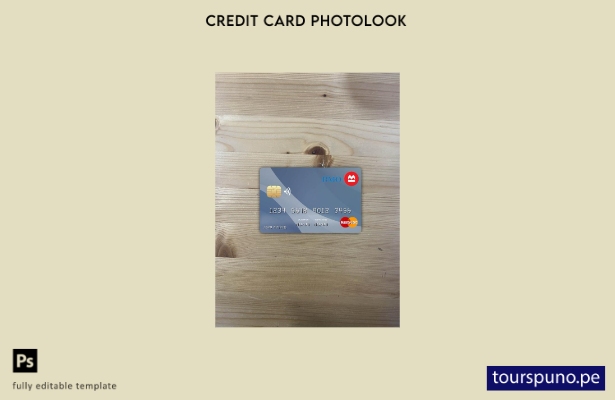 listo para imprimir plantilla frontal de aspecto fotográfico de mastercard de 27